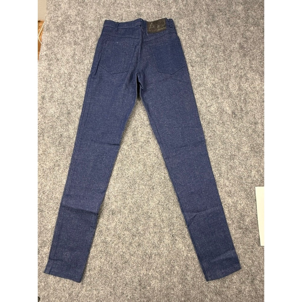 AJ Bari Womens High Rise Stretch Slim Leg Jeans Indigo Blue Size 24 Made in USA